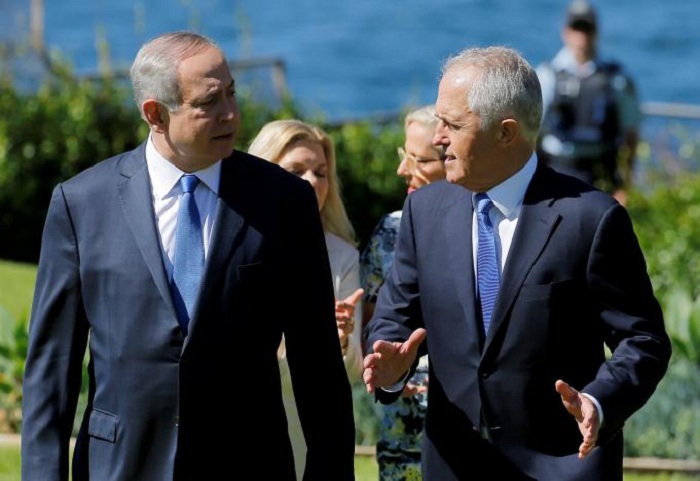 Netanyahu blasts U.N. `hypocrisy`, Australian PM opposes `one-sided resolutions`